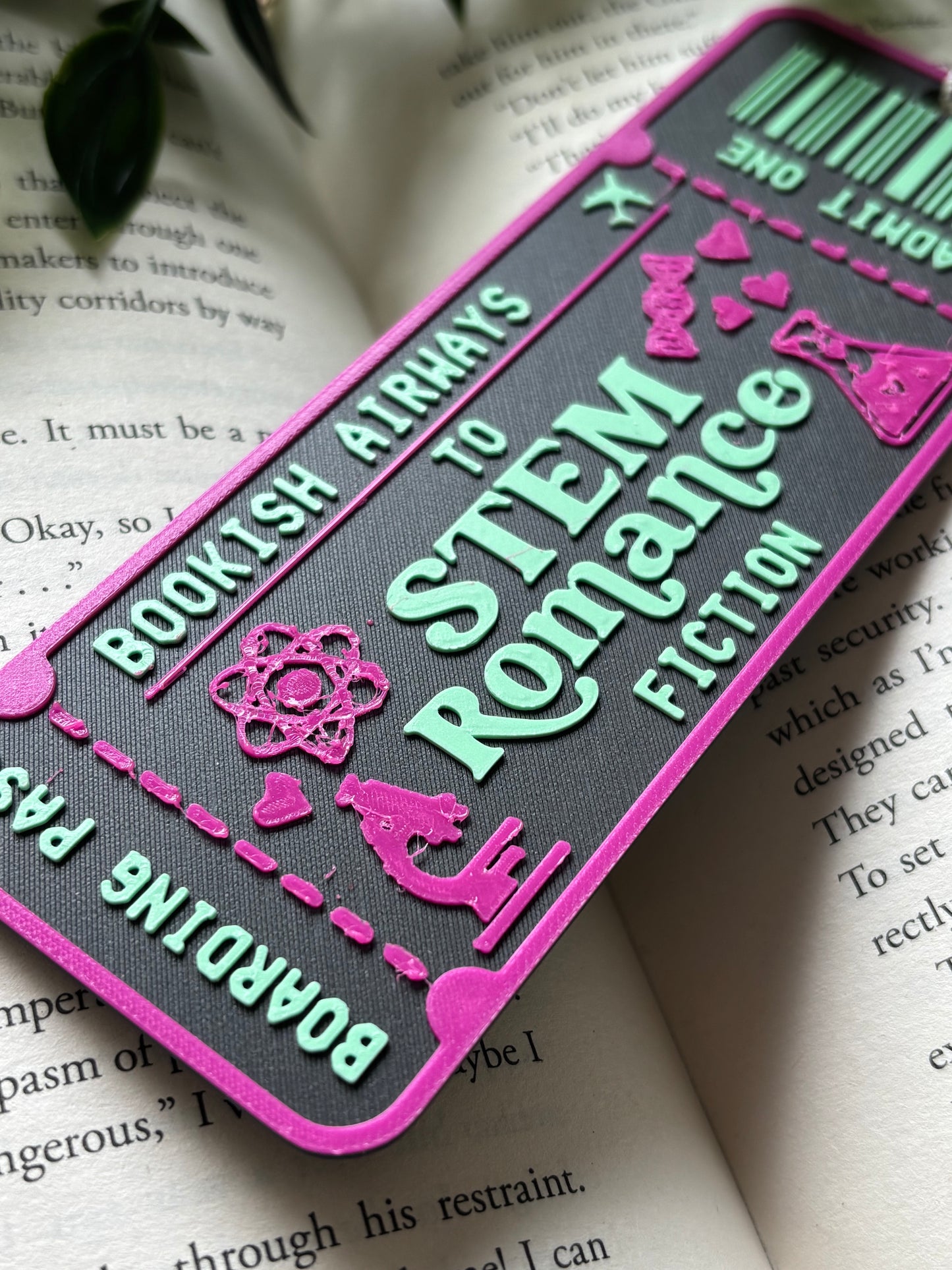 Bookish Airways to stem romance bokmerke