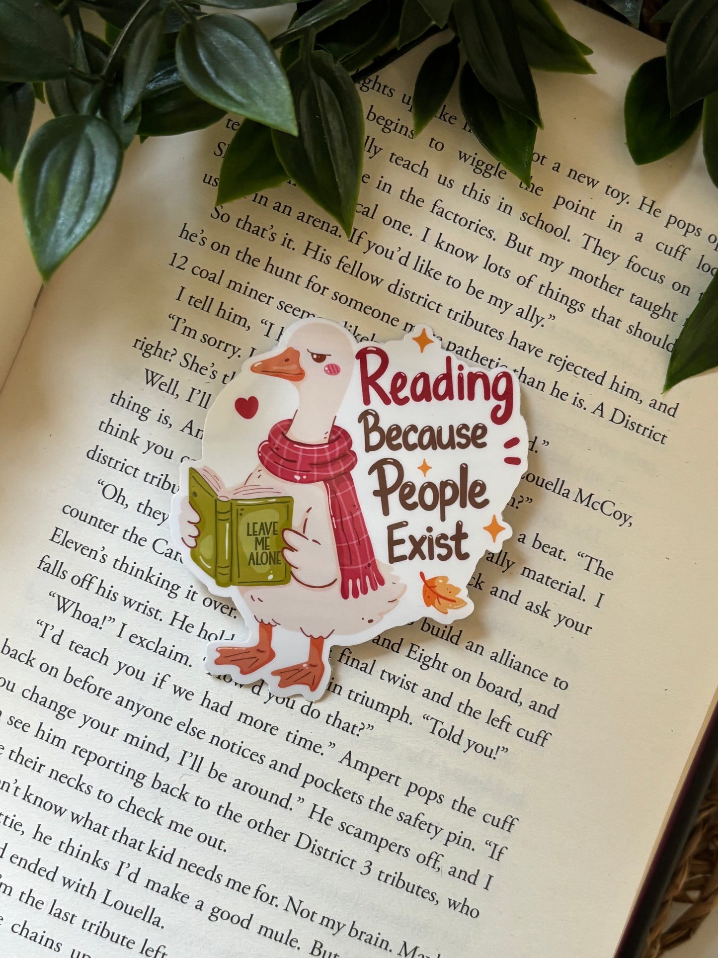 Reading Because People Exist Sticker