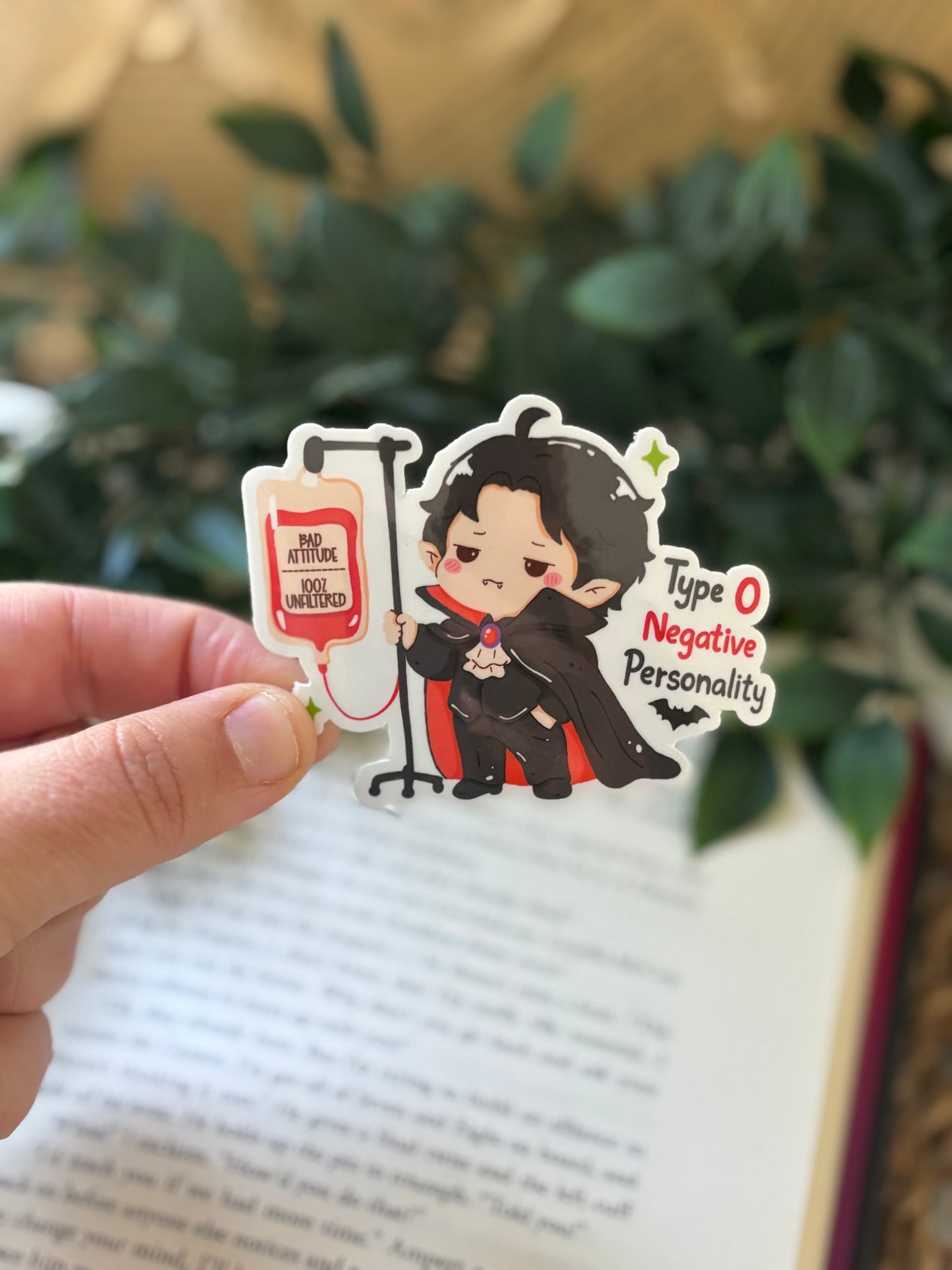 Bad Attitude Vampire Sticker