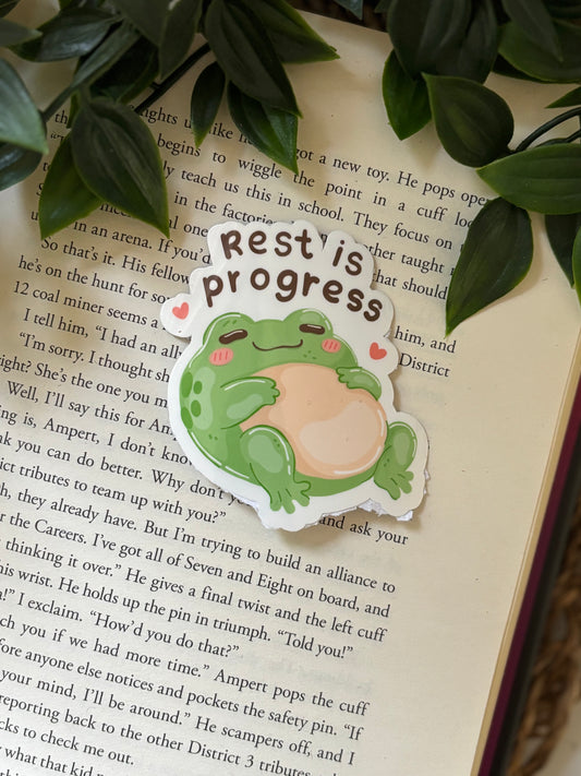 Rest is progress sticker