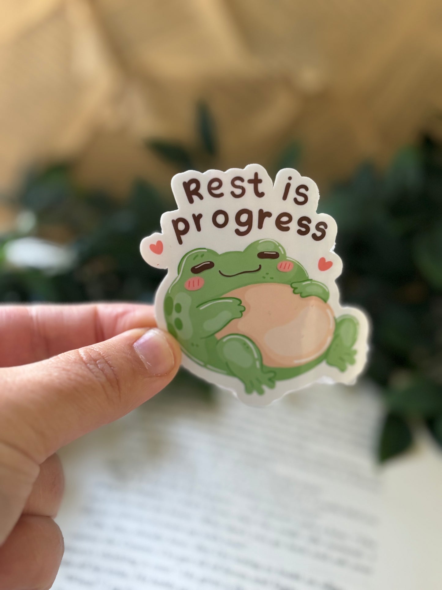 Rest is progress sticker