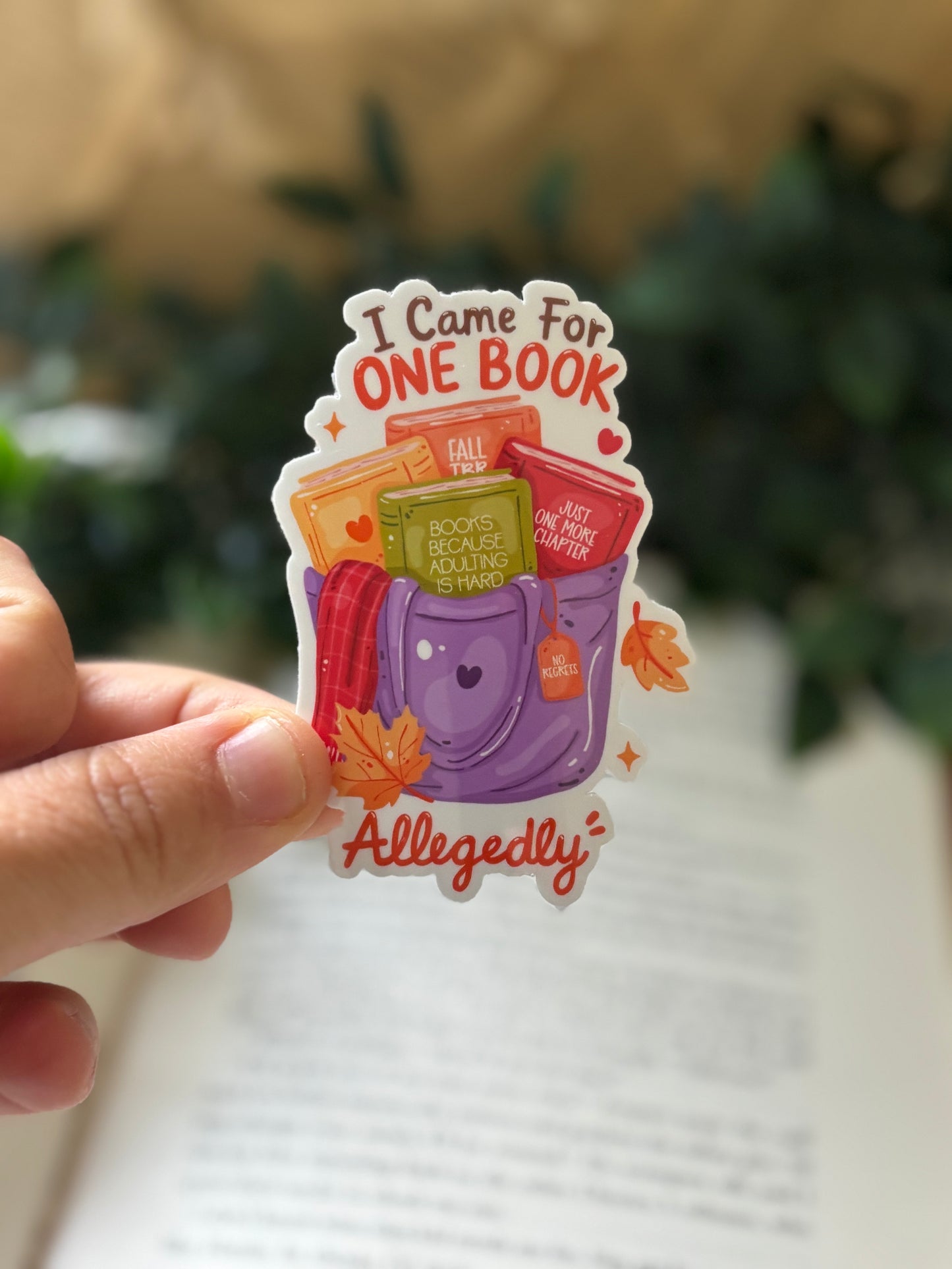 I came for one book Sticker
