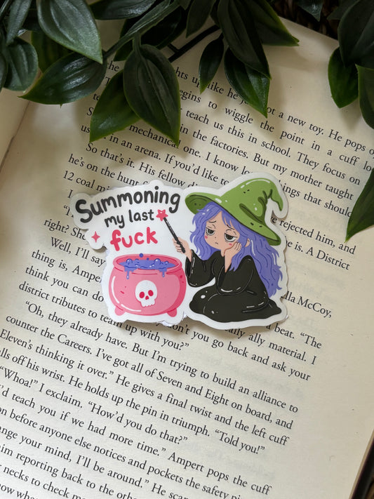 Summoning my last f... Sticker