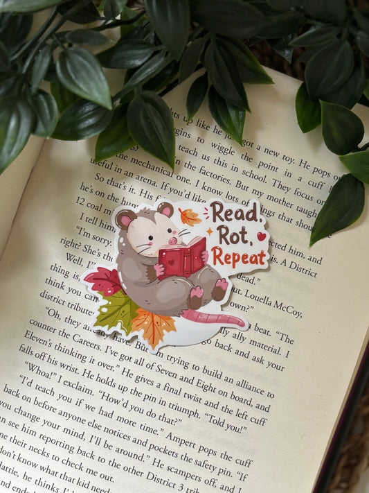 Read, Rot, Repeat Sticker