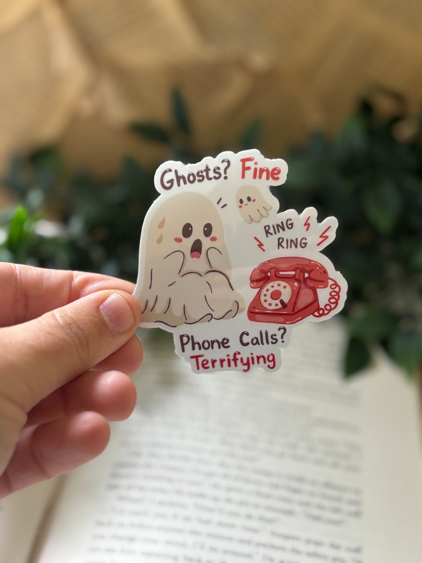Ghosts? Fine Sticker