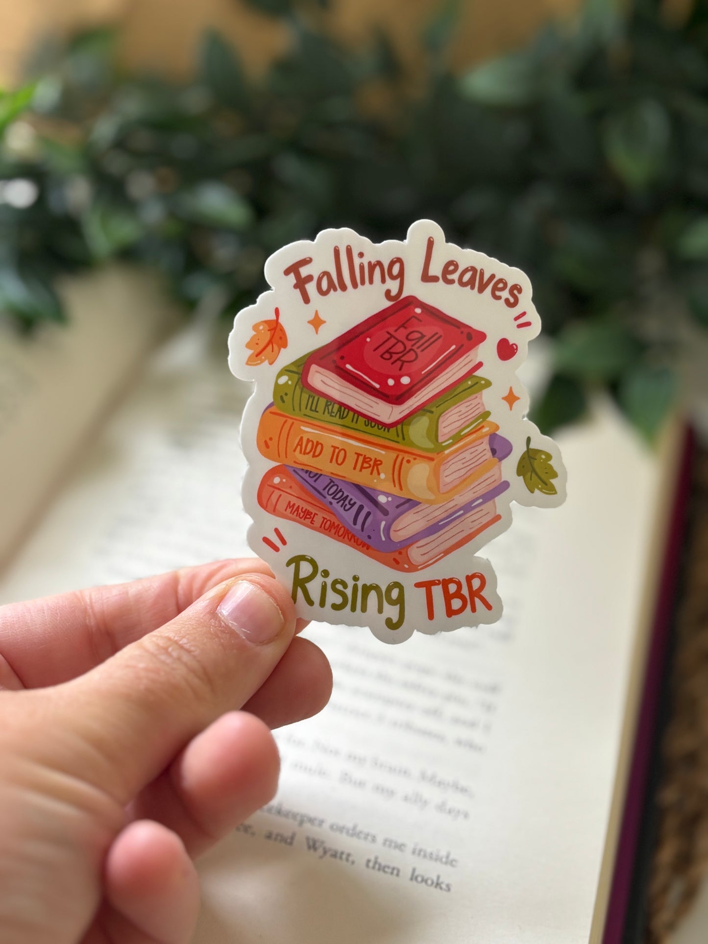 Falling leaves rising TBR Sticker