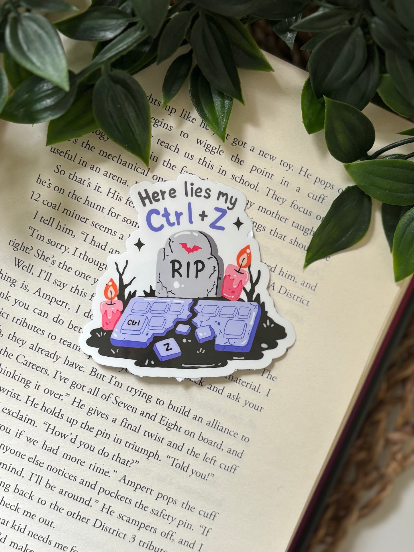 Here lies my ctrl + z Sticker