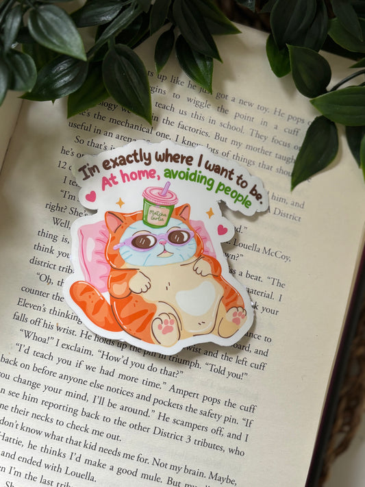 I´m exactly where I want to be sticker