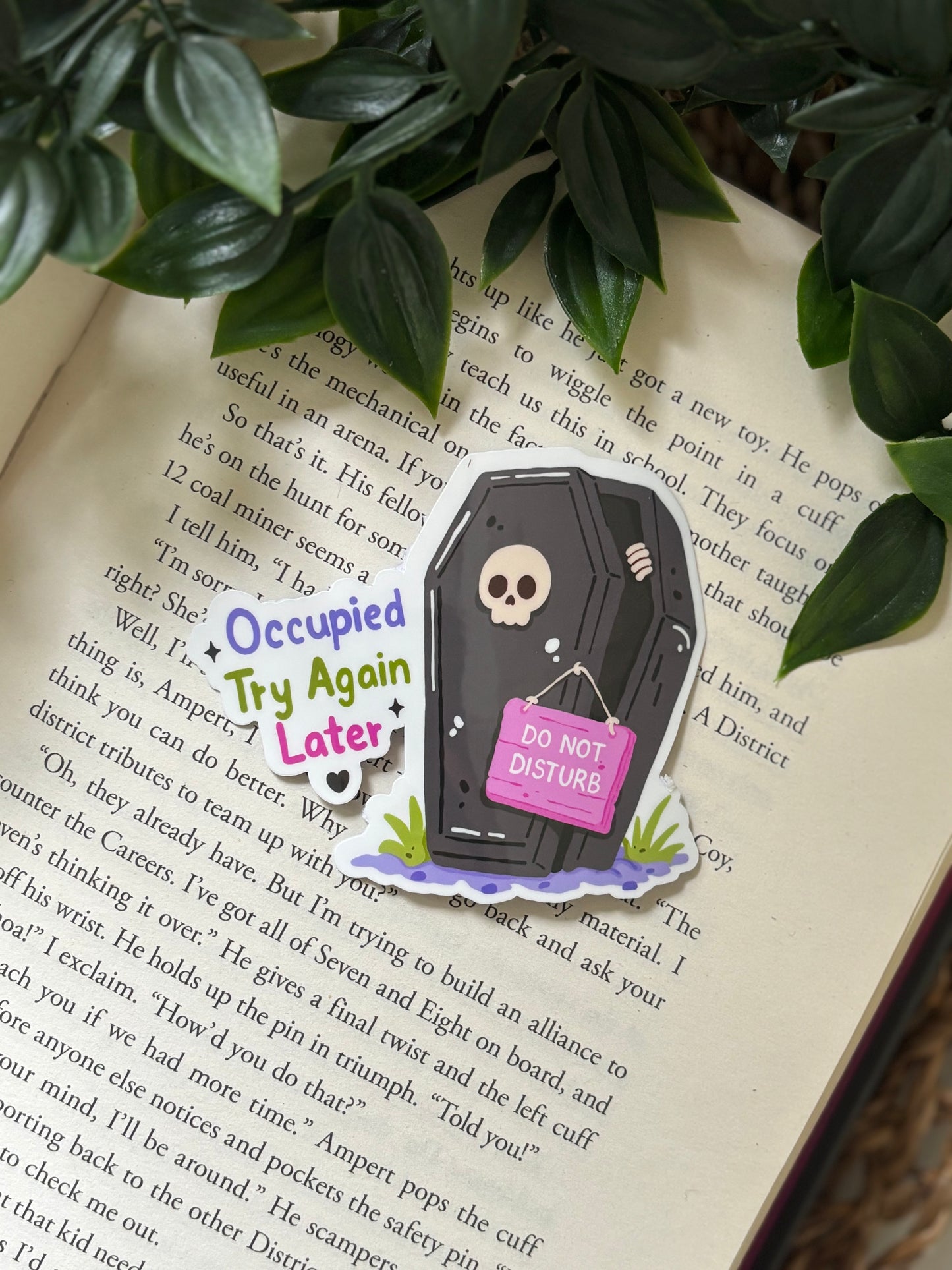 Occupied try again later Sticker