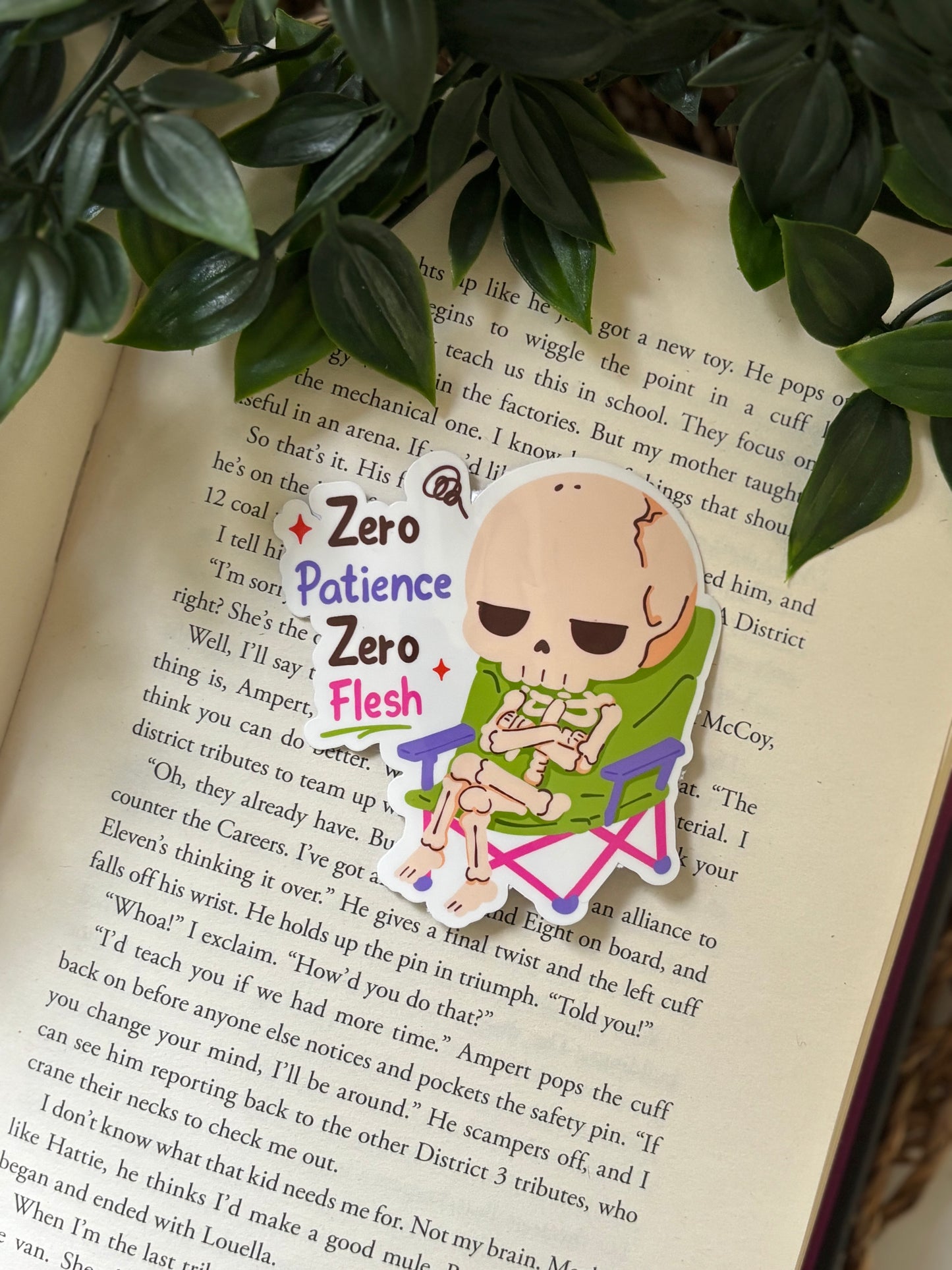 Zero patience Zero Flesh Sticker