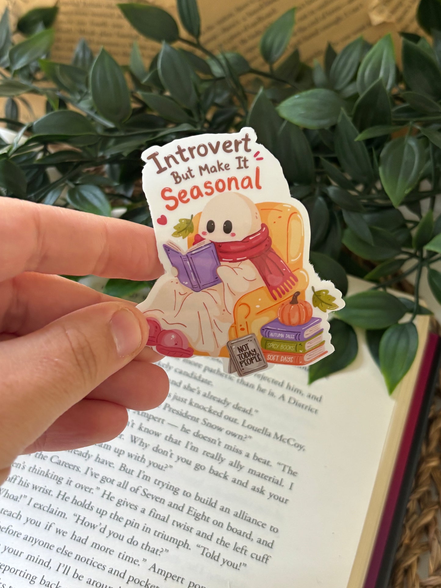 Introvert but make it seasonal Sticker