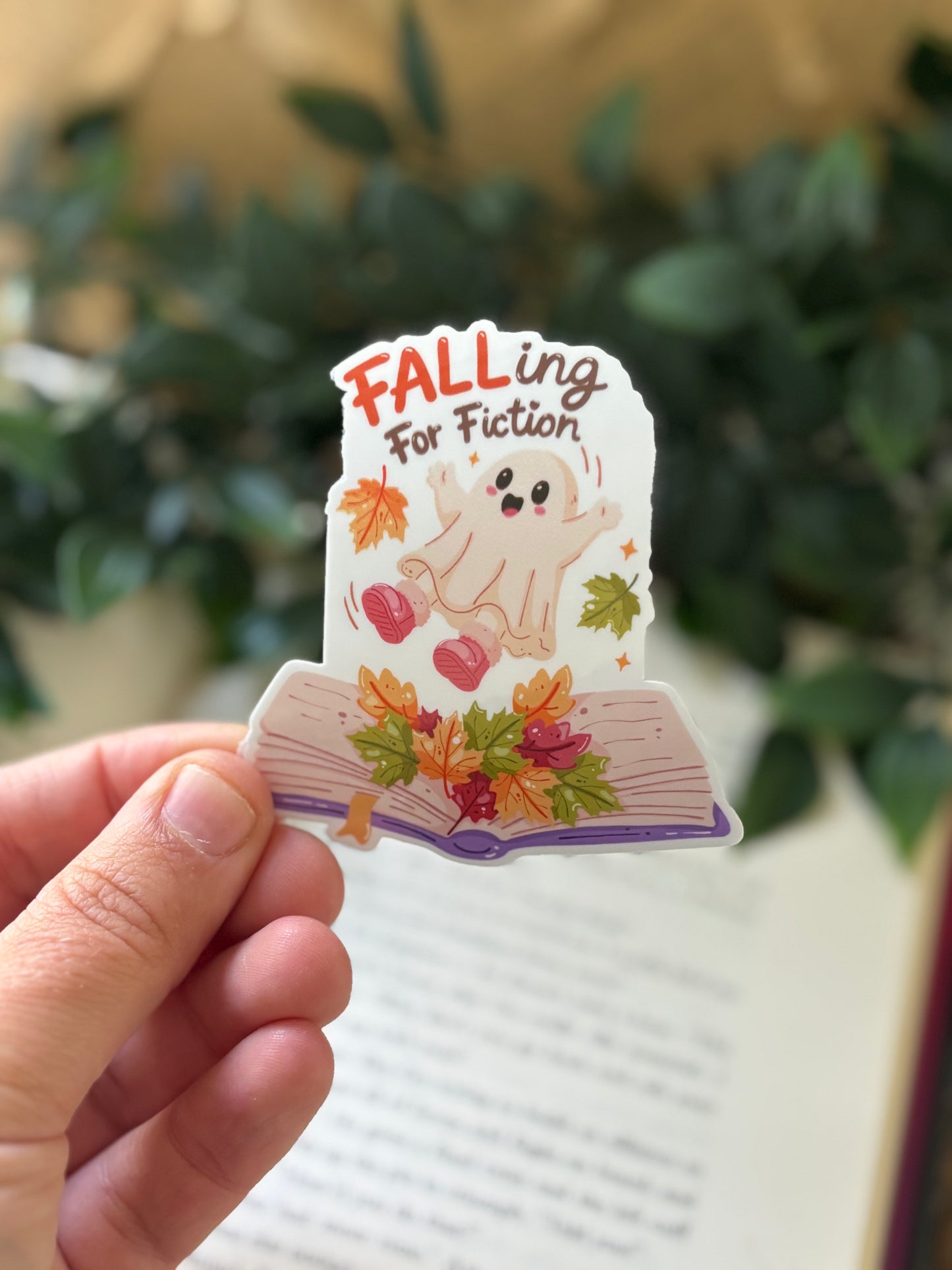 Falling for fiction Sticker