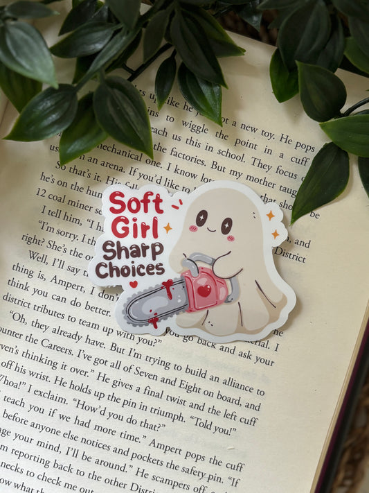 Soft Girl Sharp Choices Sticker