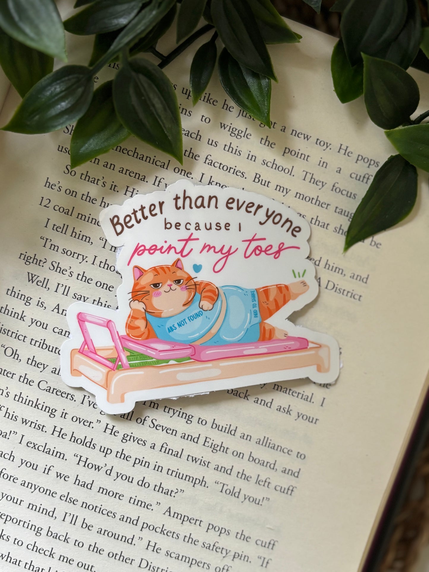 Better than everyone because i point my toes sticker
