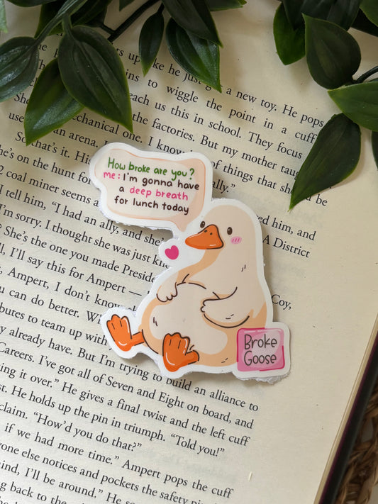 How broke are you? sticker
