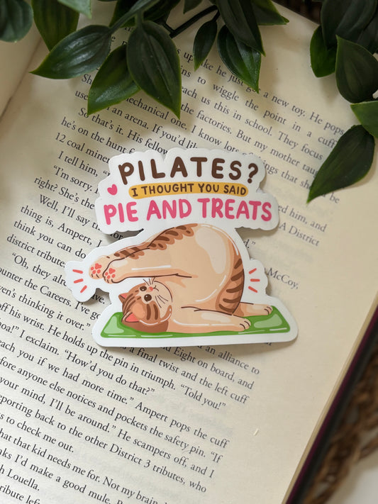 Pilates? I thought you said sticker
