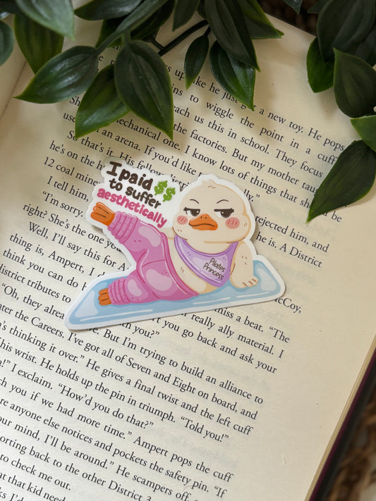 I paid to suffer aesthetically sticker