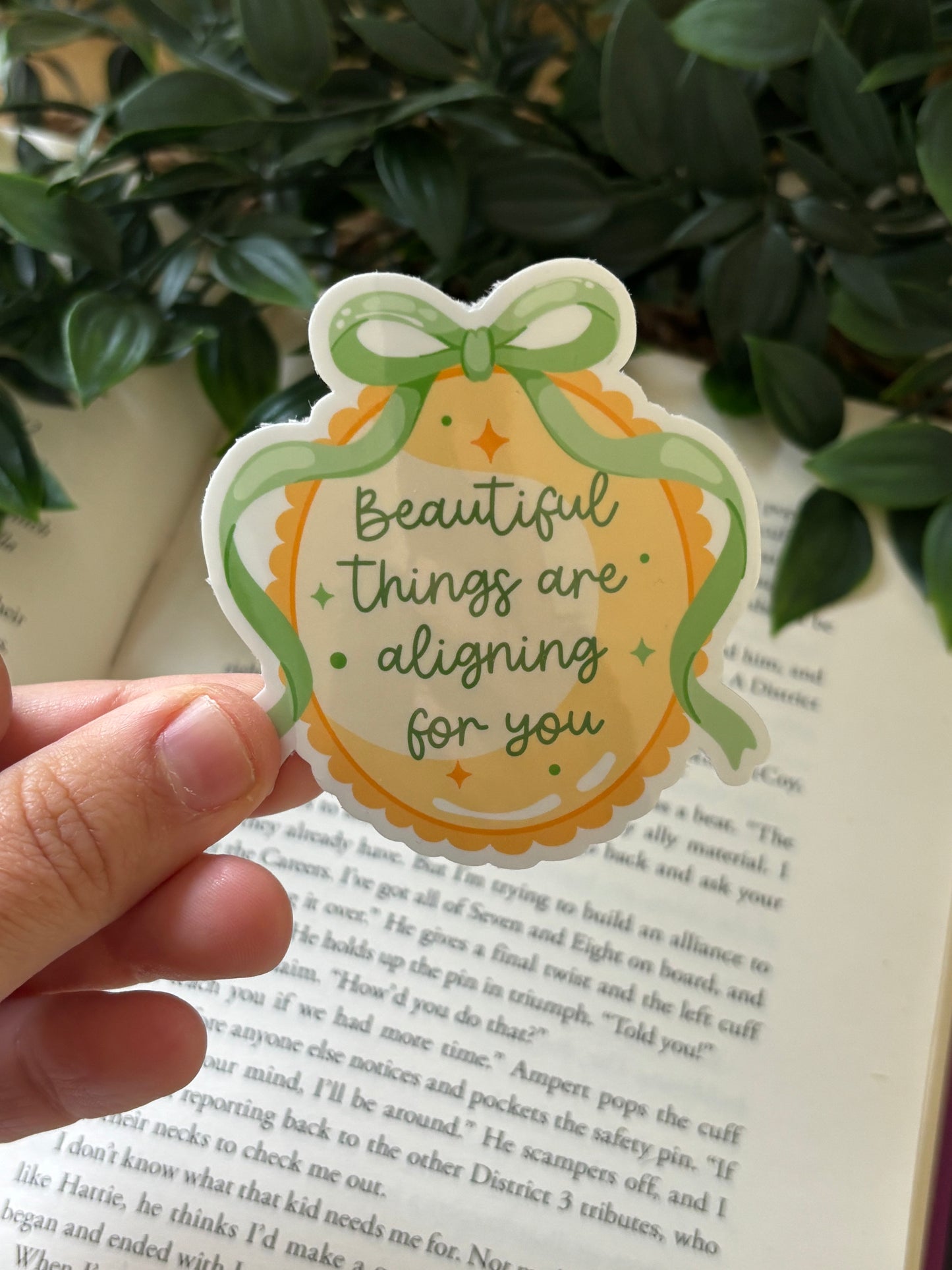Beautiful things are aligning for you sticker