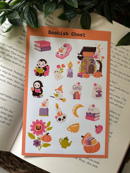 Bookish Ghost | Sticker sheet