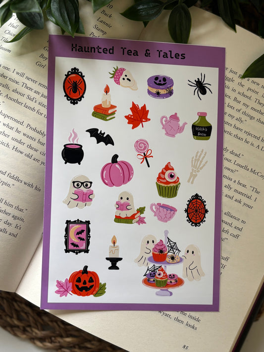 Haunted Tea & Tales| Sticker sheet