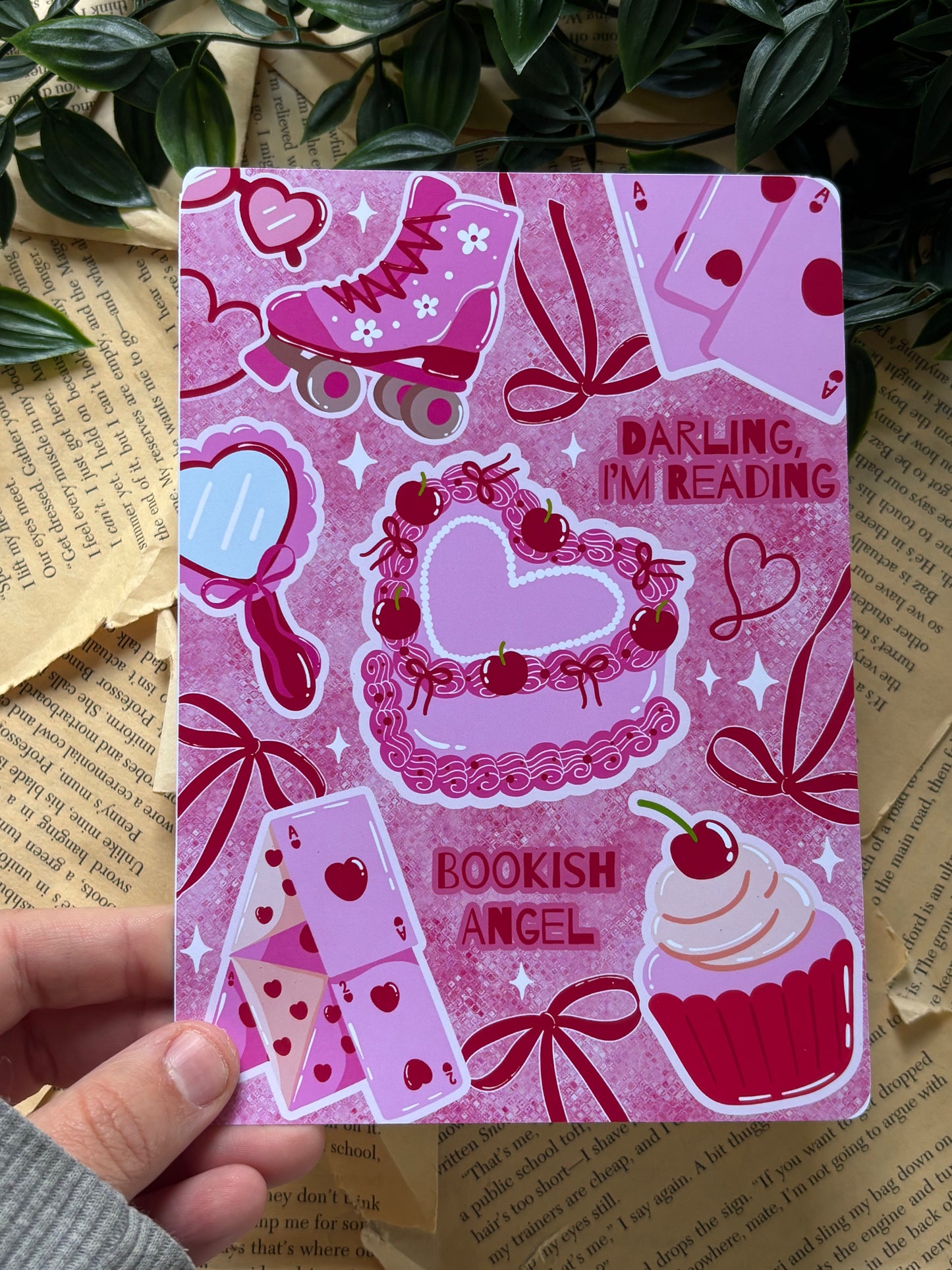 Bookish Angel - Kindle Insert