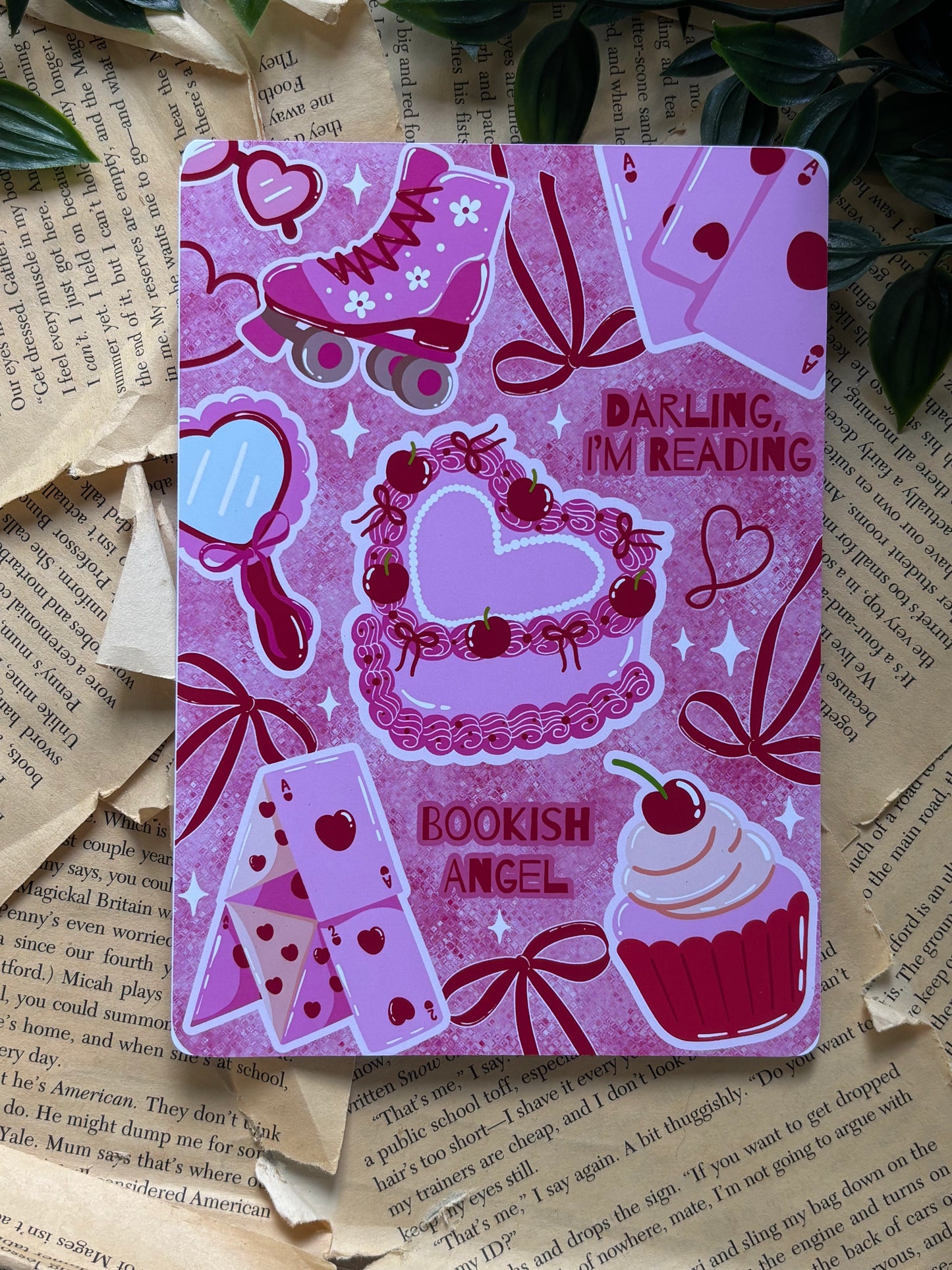 Bookish Angel - Kindle Insert