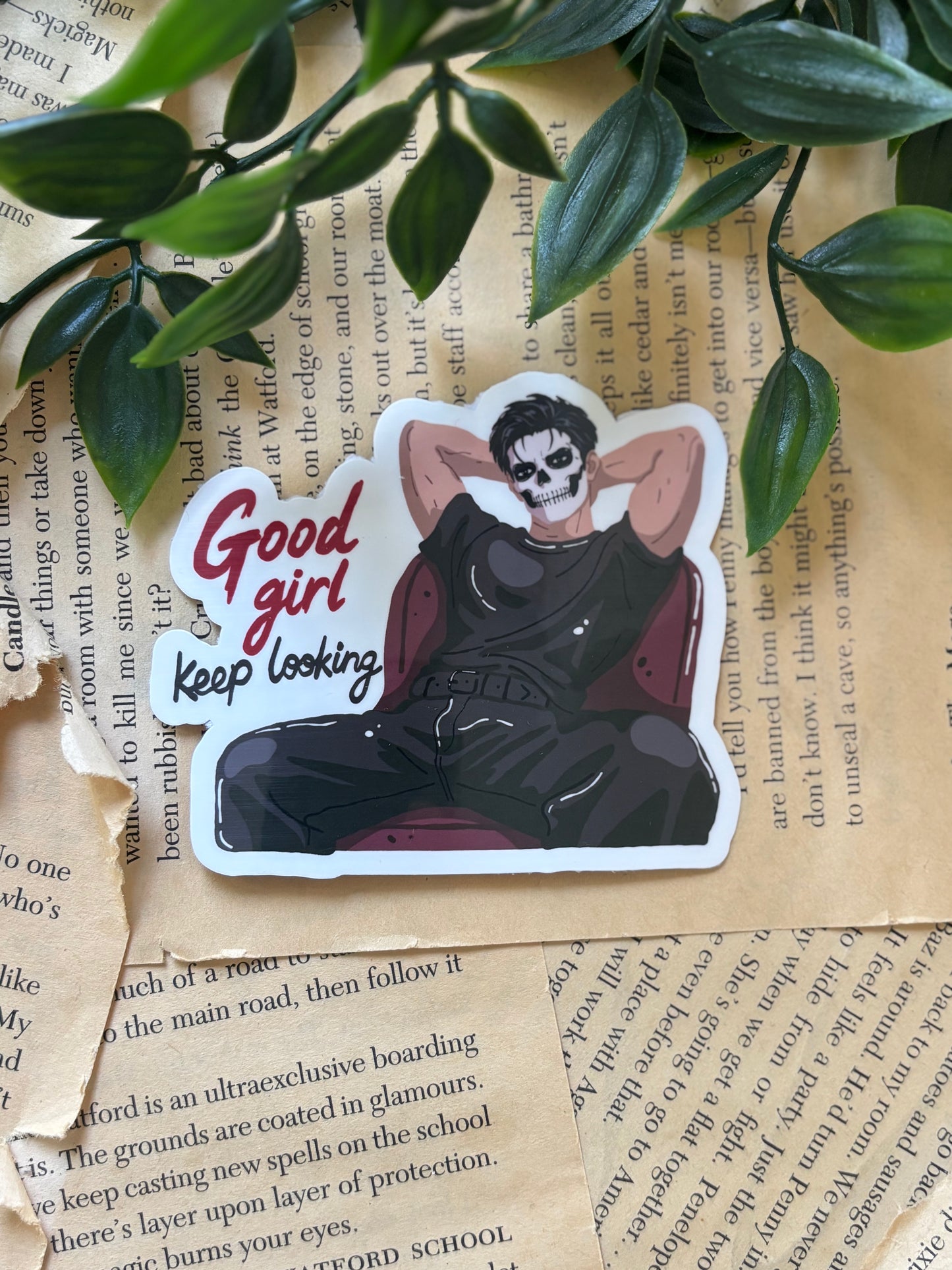 Good girl keep looking sticker