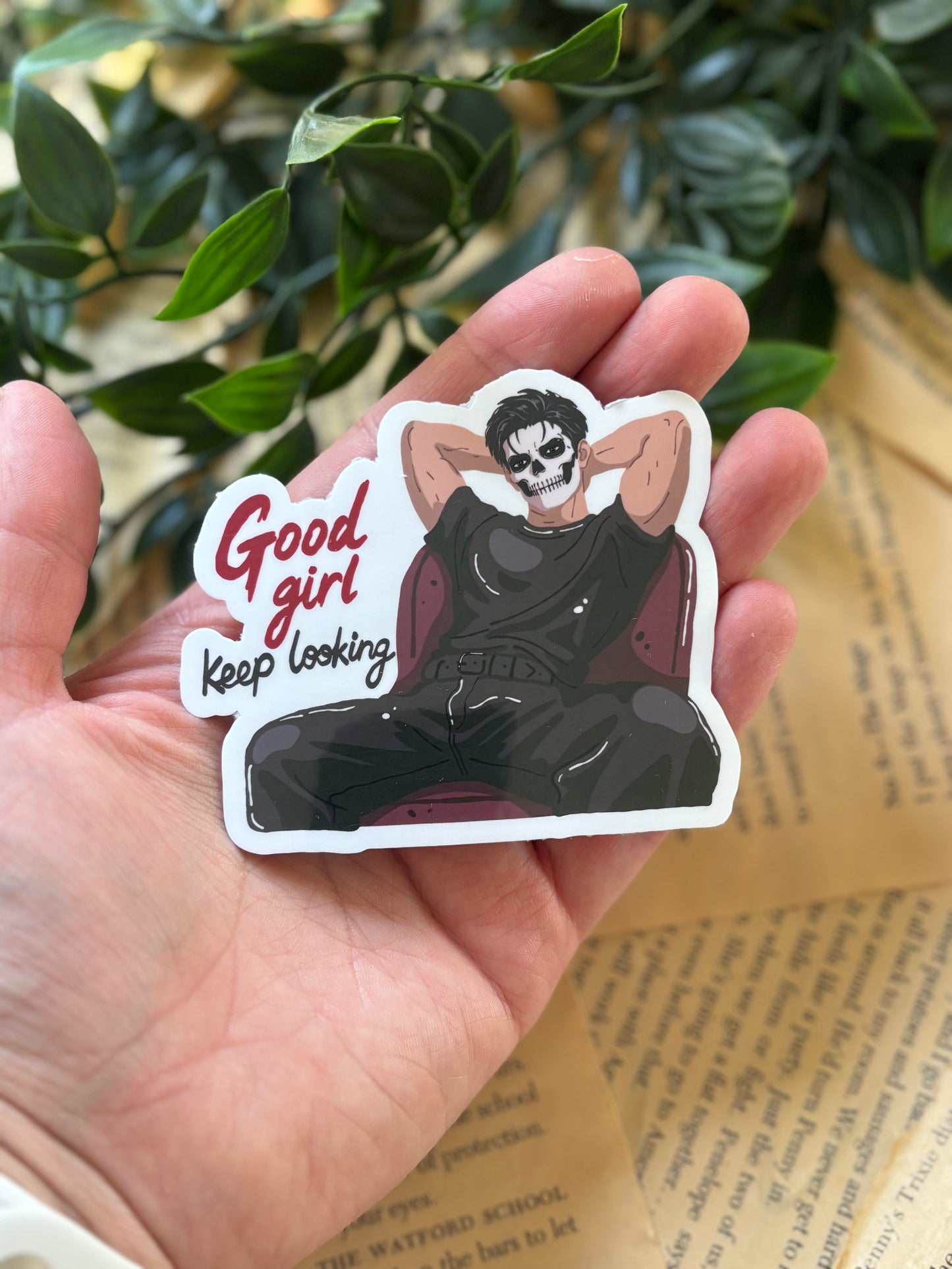Good girl keep looking sticker