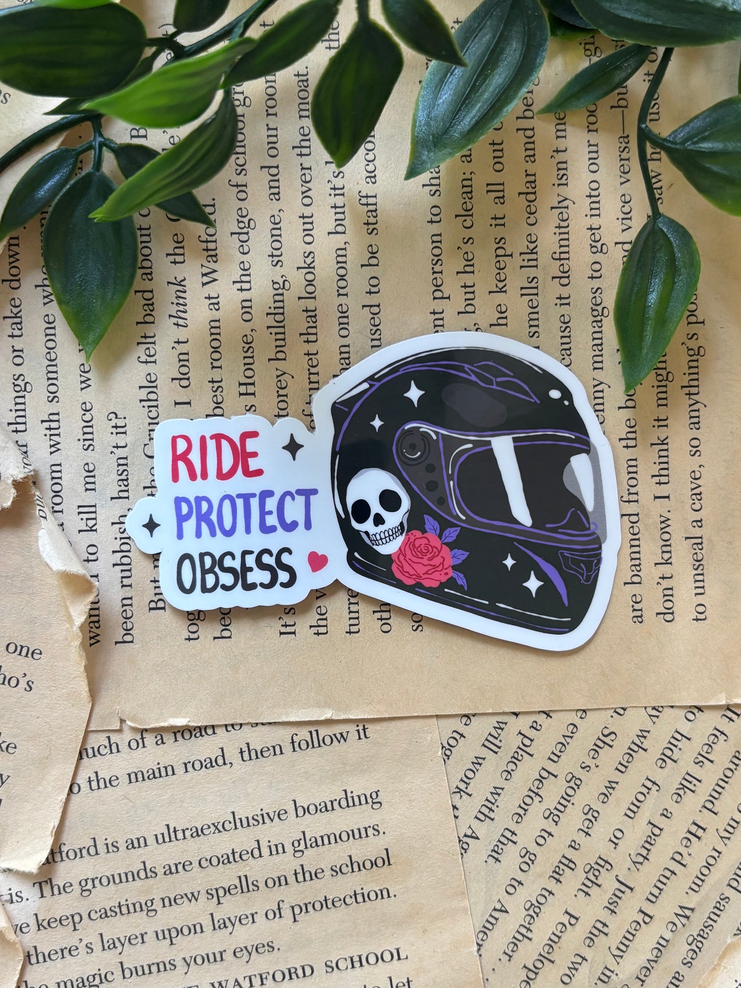 Ride Protect Obsess sticker