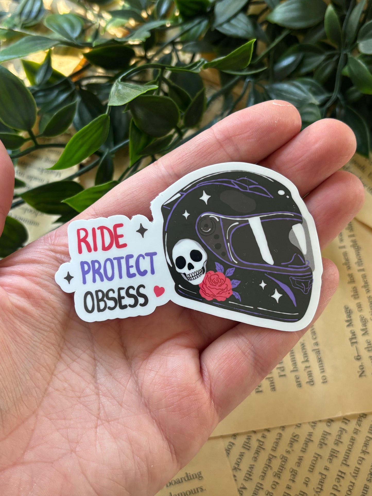 Ride Protect Obsess sticker