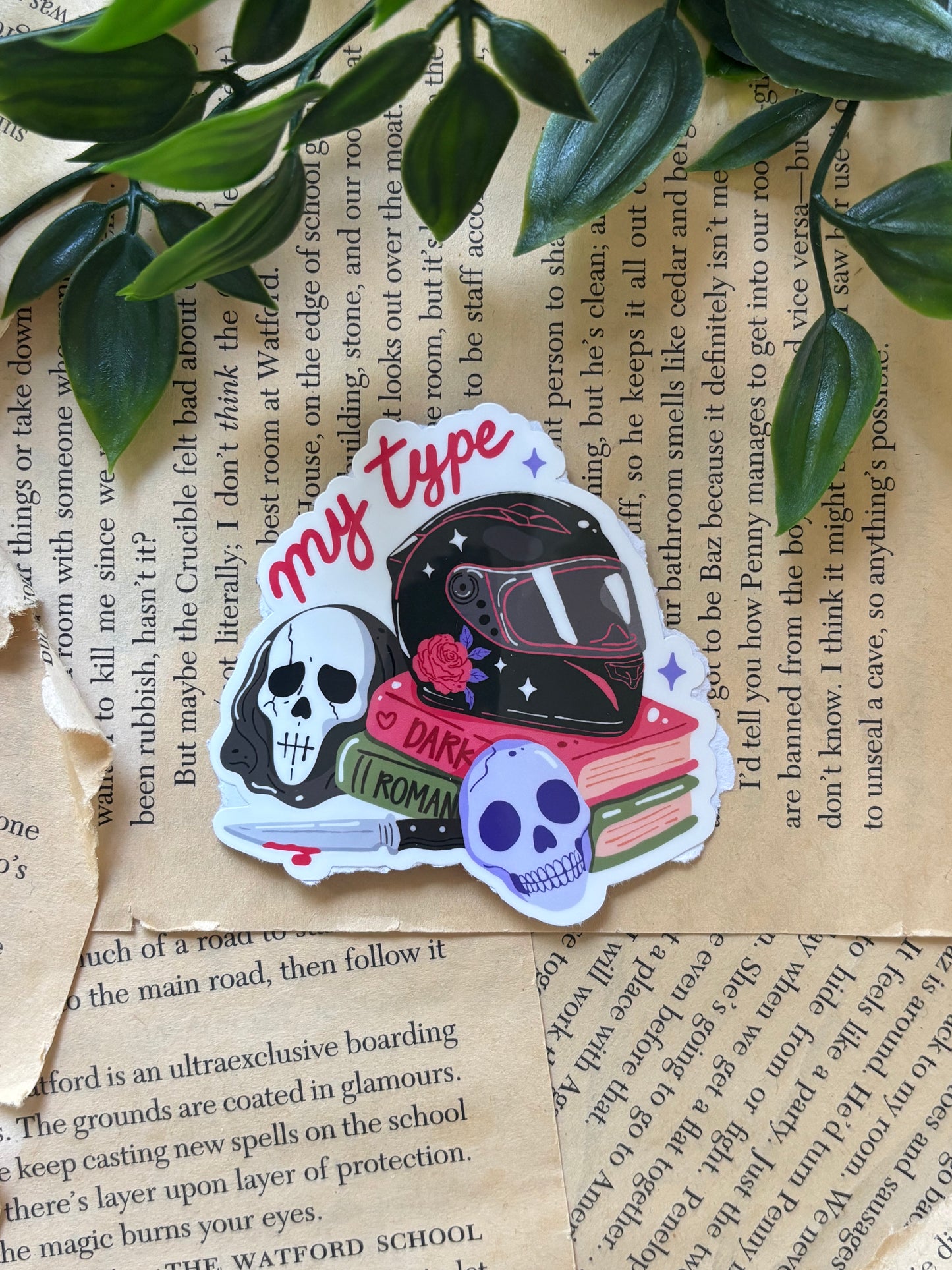 My type helmet sticker