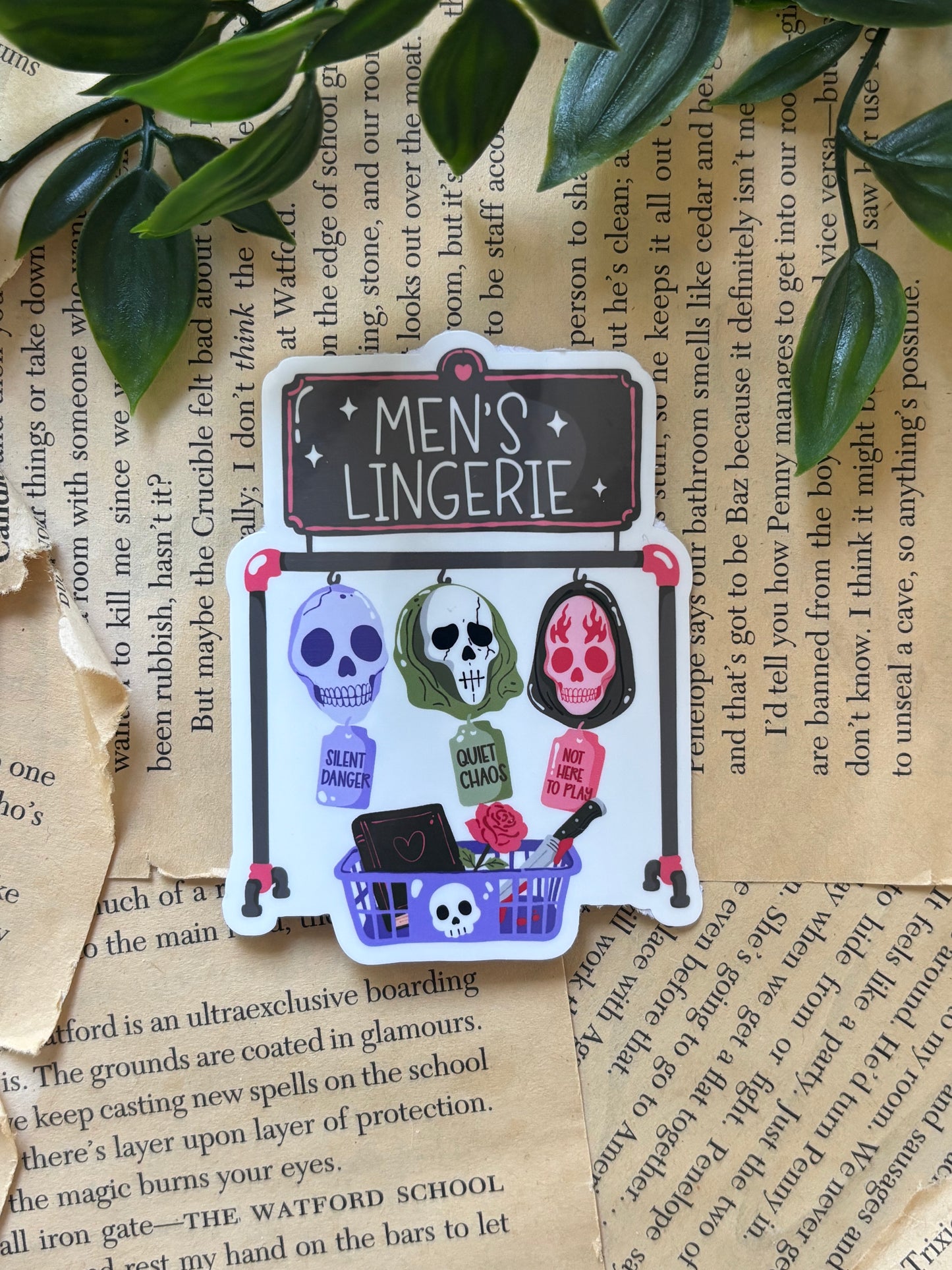 Men´s lingerie sticker