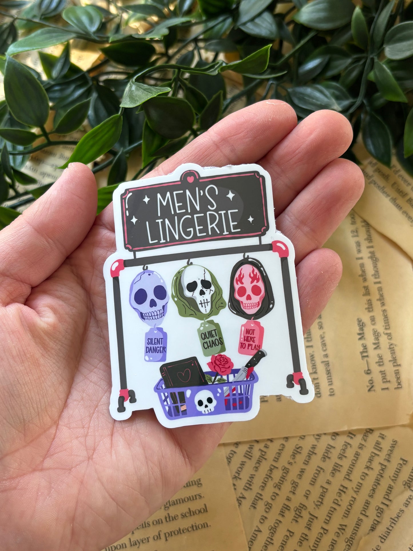 Men´s lingerie sticker
