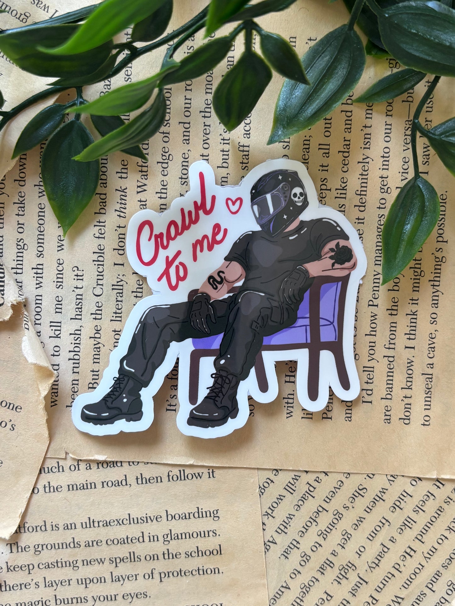 Cralw to me sticker