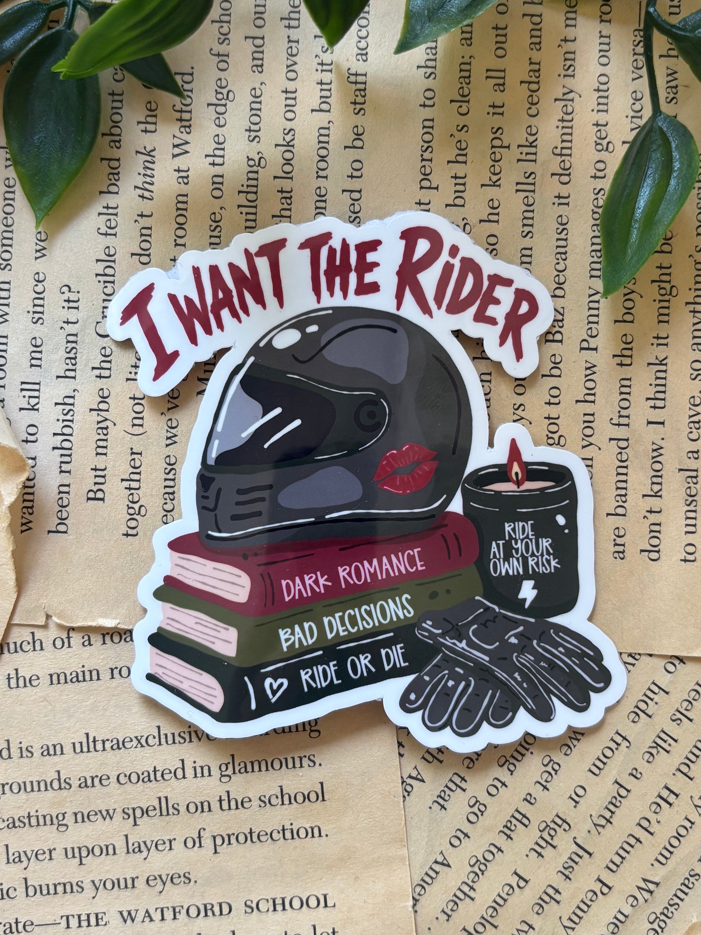 I want the rider sticker
