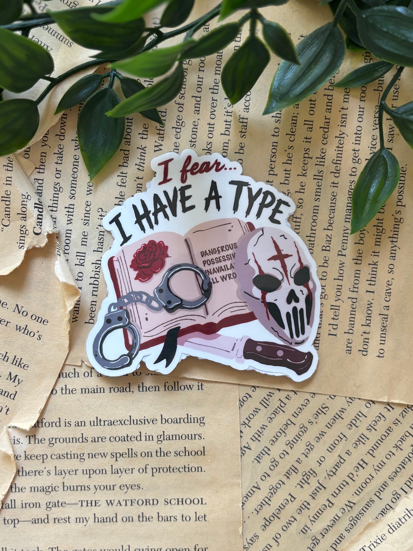 I fear I have a type sticker