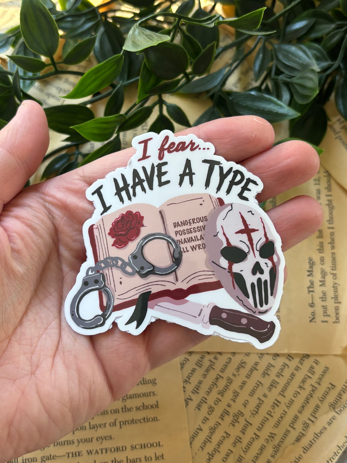 I fear I have a type sticker