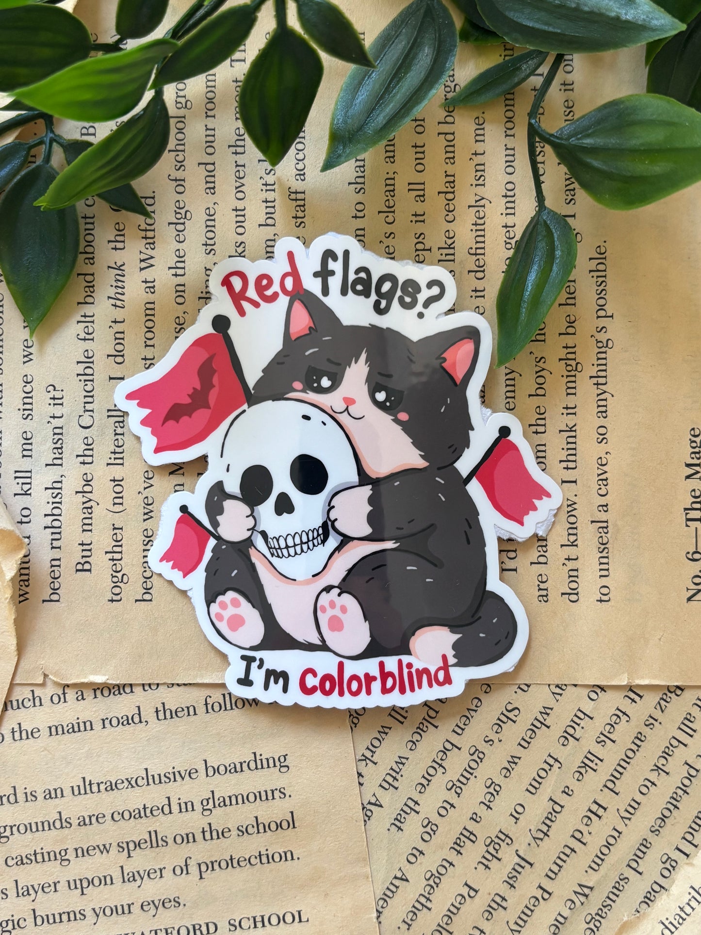Red flags? I´m colorblind sticker