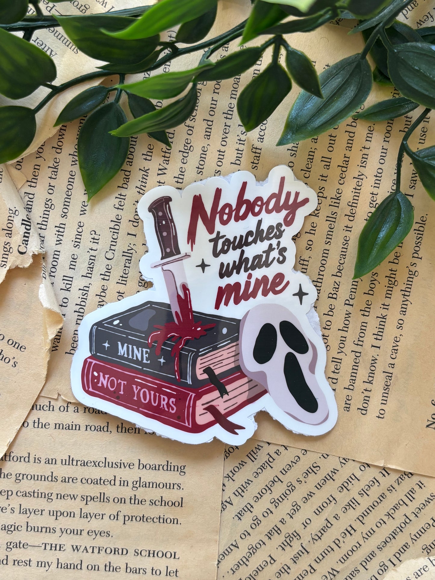 Nobody touches whats mine sticker