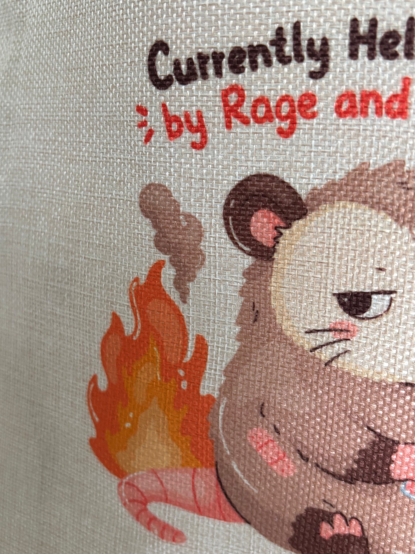 Currently helt together by rage and lipgloss Handlenett