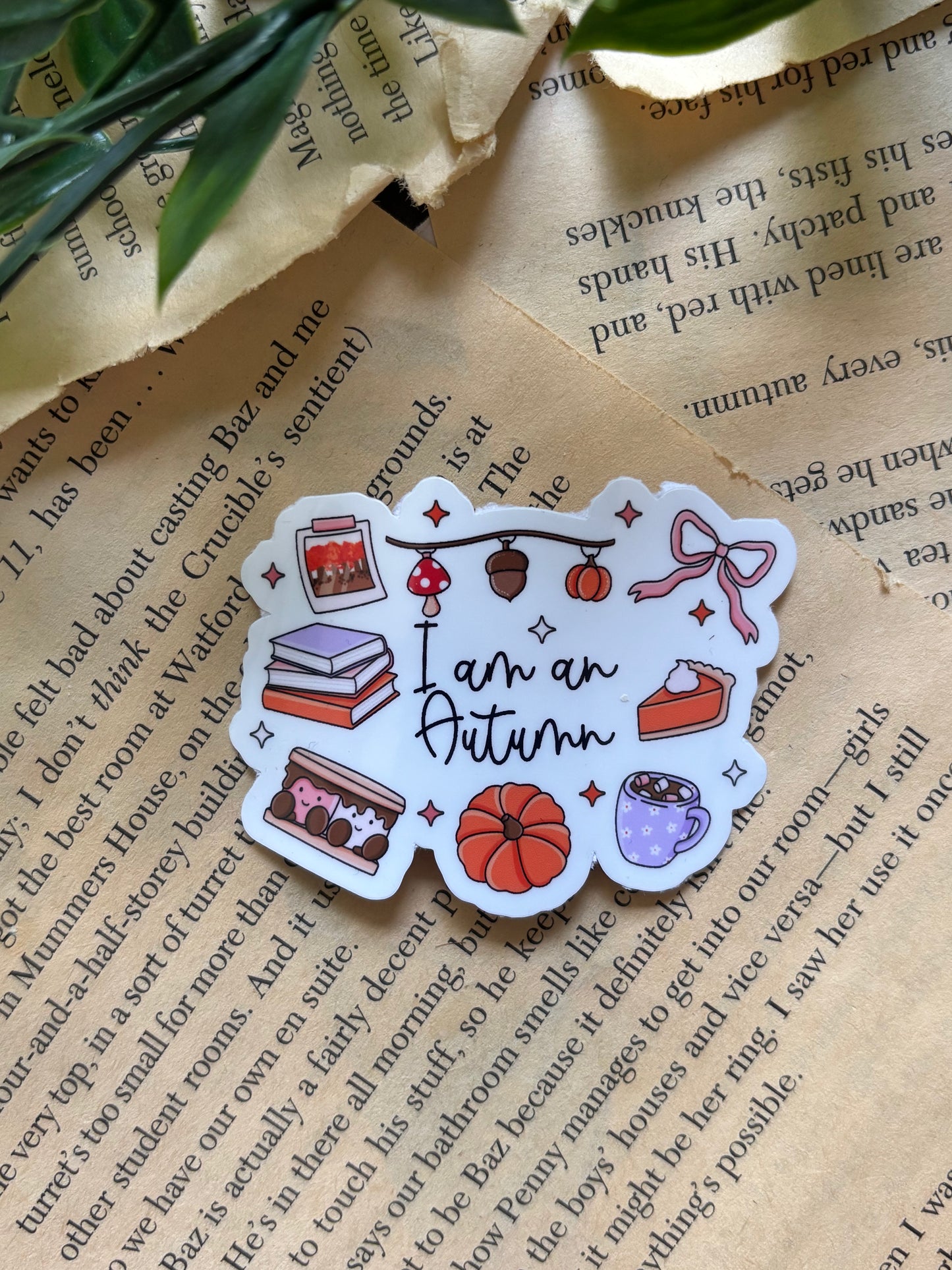 I am an Autumn sticker