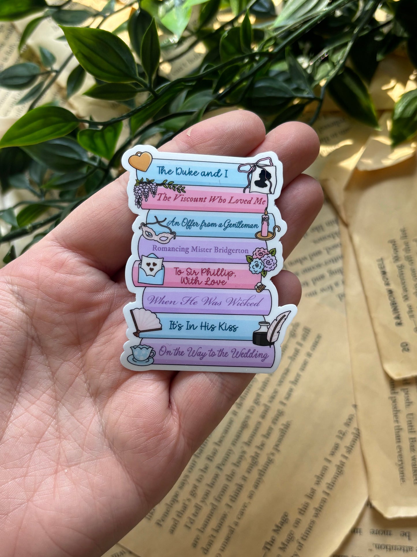 Bridgerton Bookstack sticker