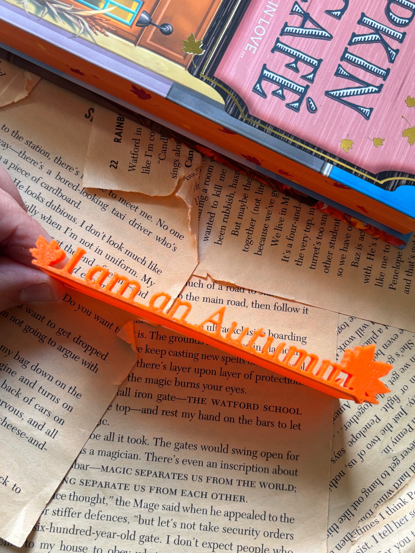 I am an Autumn 3D printet bokmerke