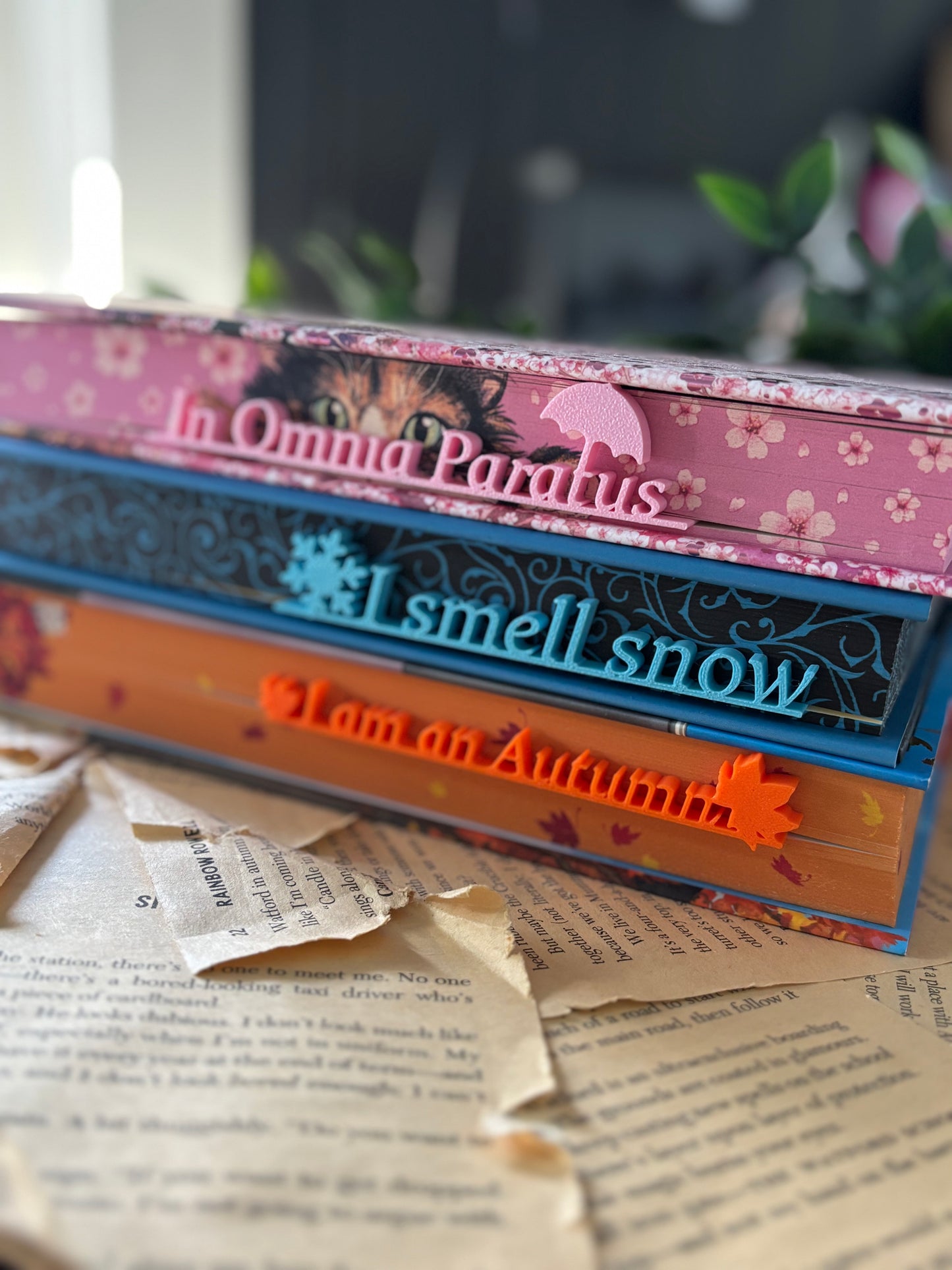 I smell snow 3D printet bokmerke