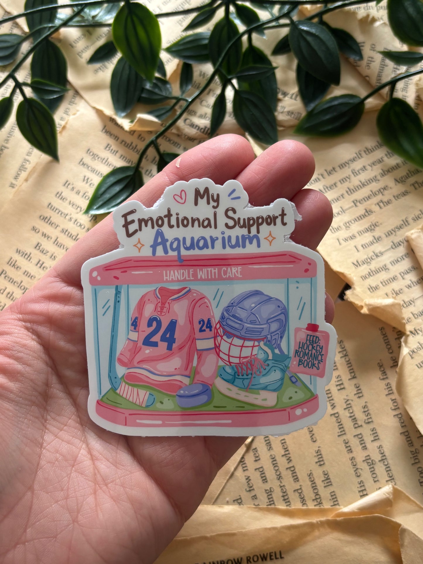 My Emotional Support Aquarium sticker