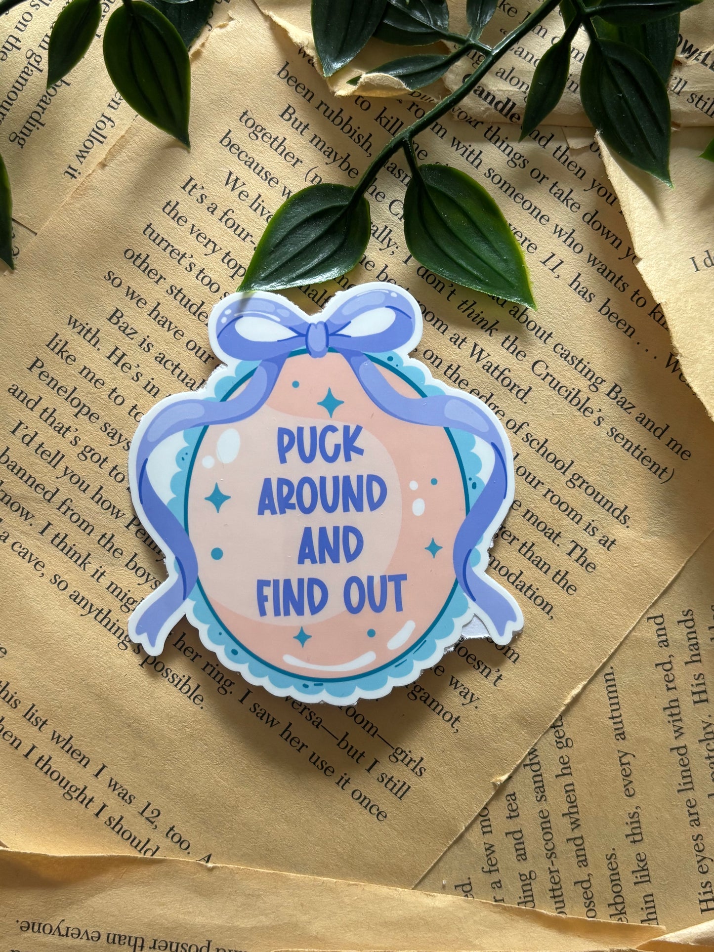 Puck around and find out sticker