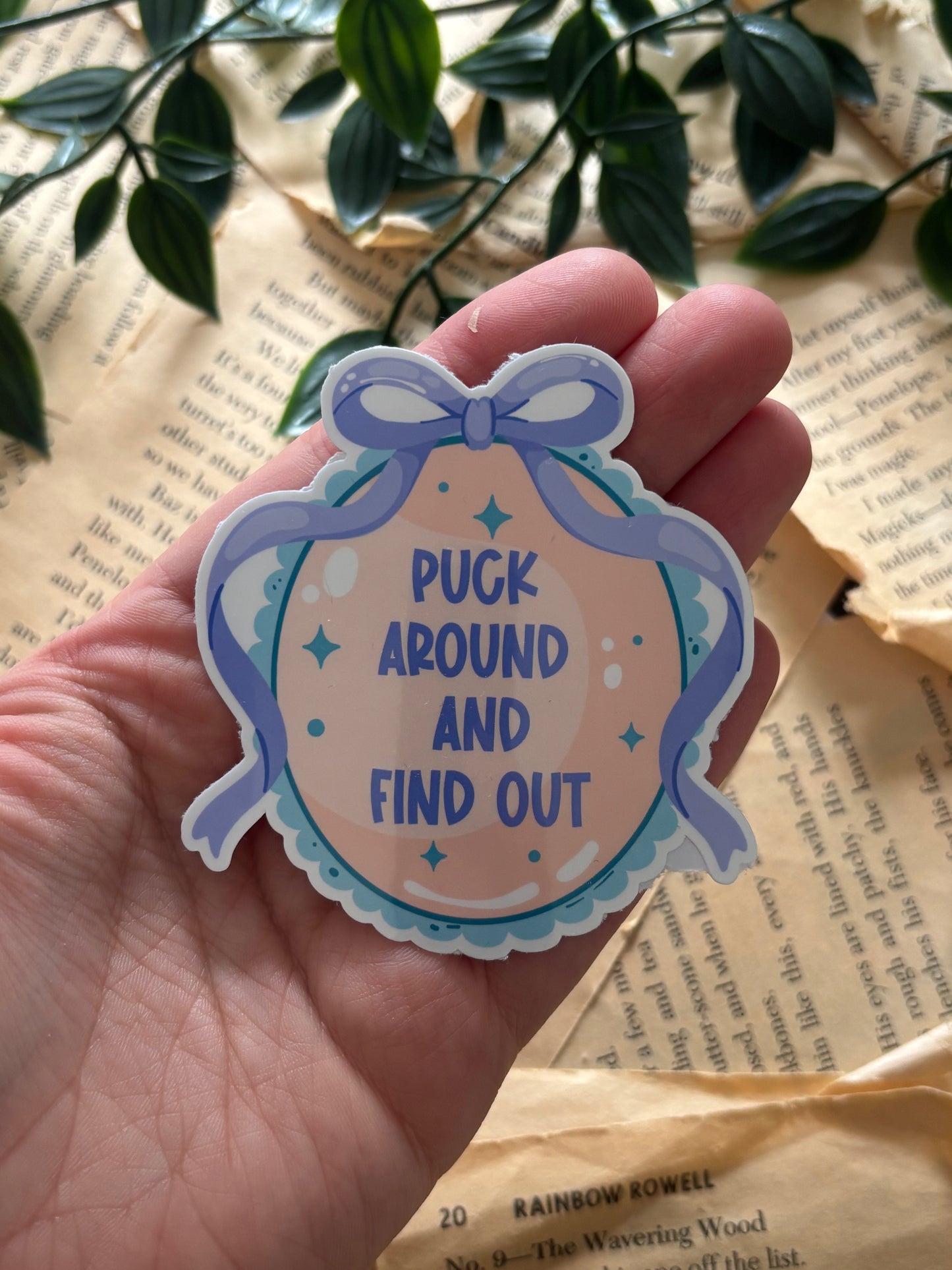 Puck around and find out sticker
