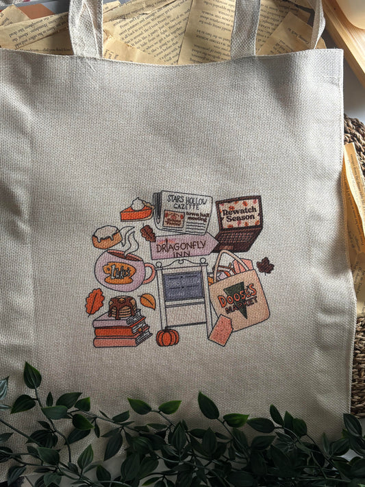 Stars Hollow Town Collage Handlenett