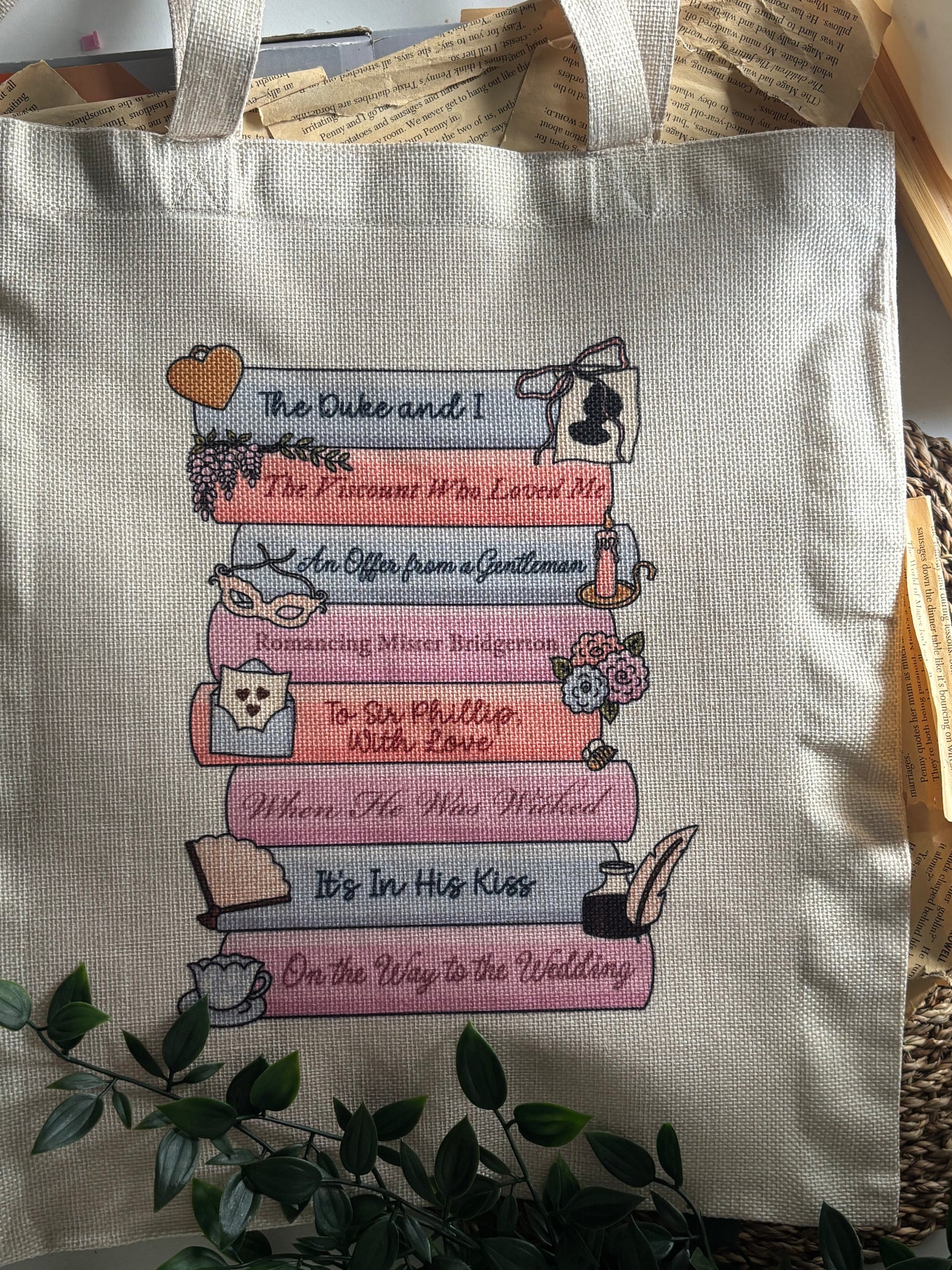 Bridgerton bookstack Handlenett