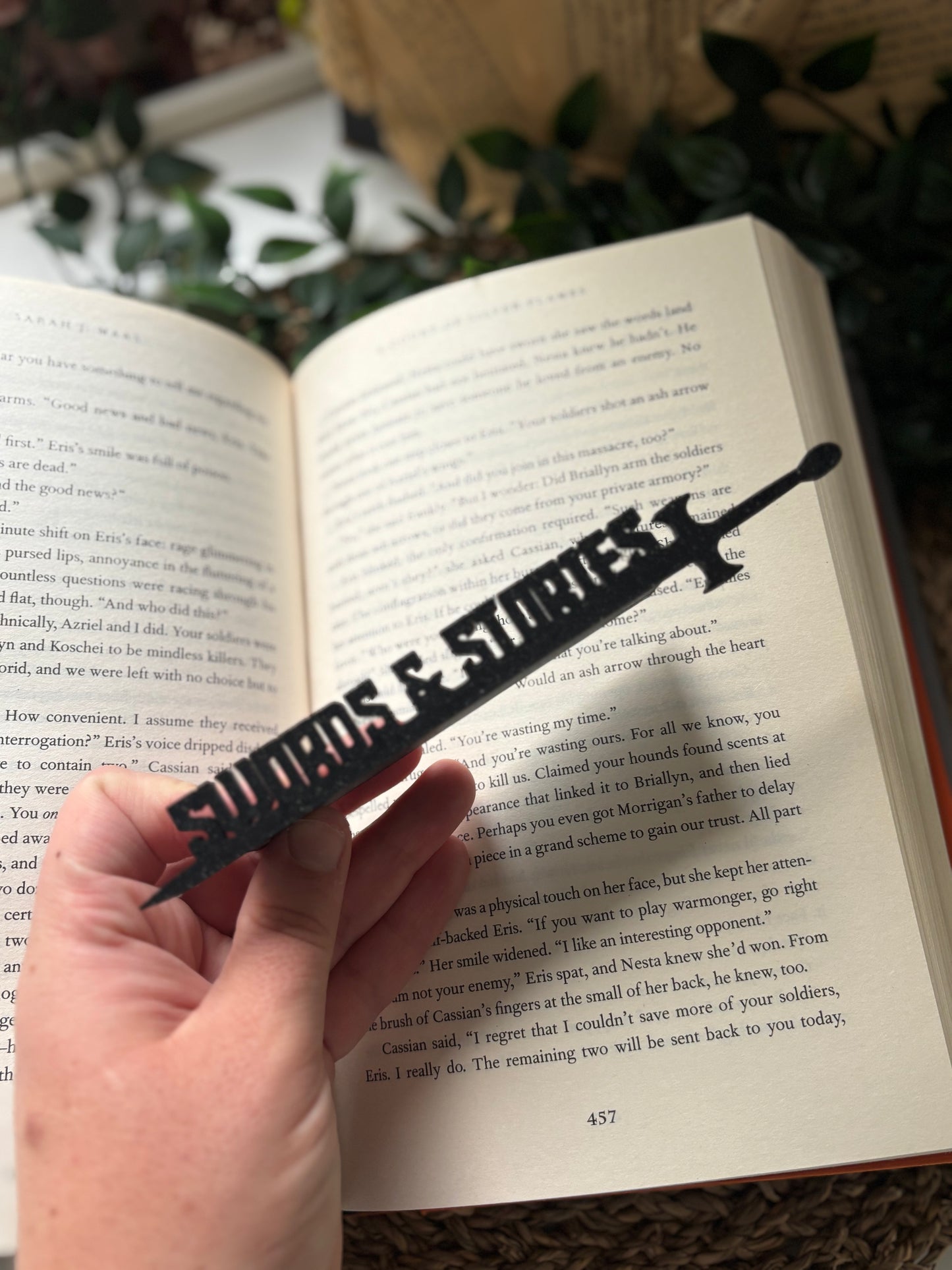 Sword & Stories 3D printet bokmerke